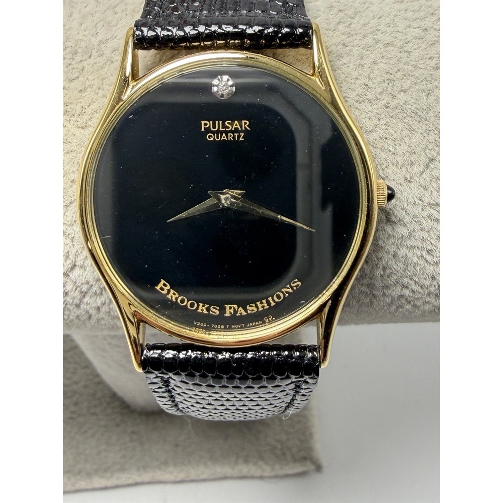 Pulsar V300-7A00 New Battery Mens Watch Brooks Fashions 31MM 7.5"